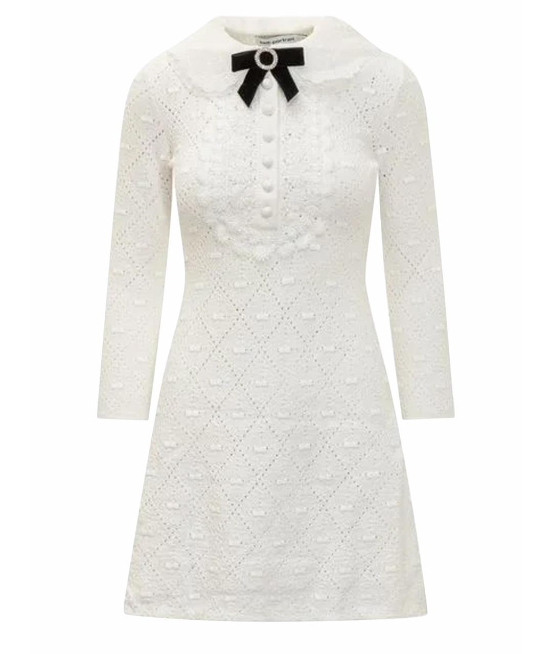 SELF-PORTRAIT Белое хлопковое повседневное платье, фото 1