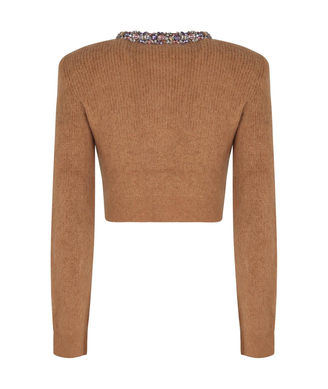 SELF-PORTRAIT Коричневый кардиган, фото 2