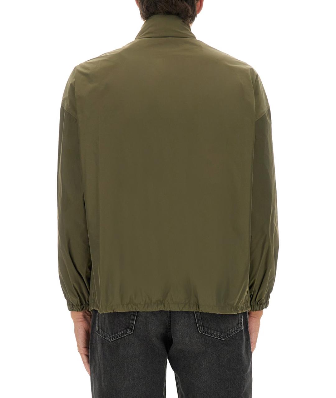 SAINT LAURENT Зеленая полиэстеровая куртка, фото 4