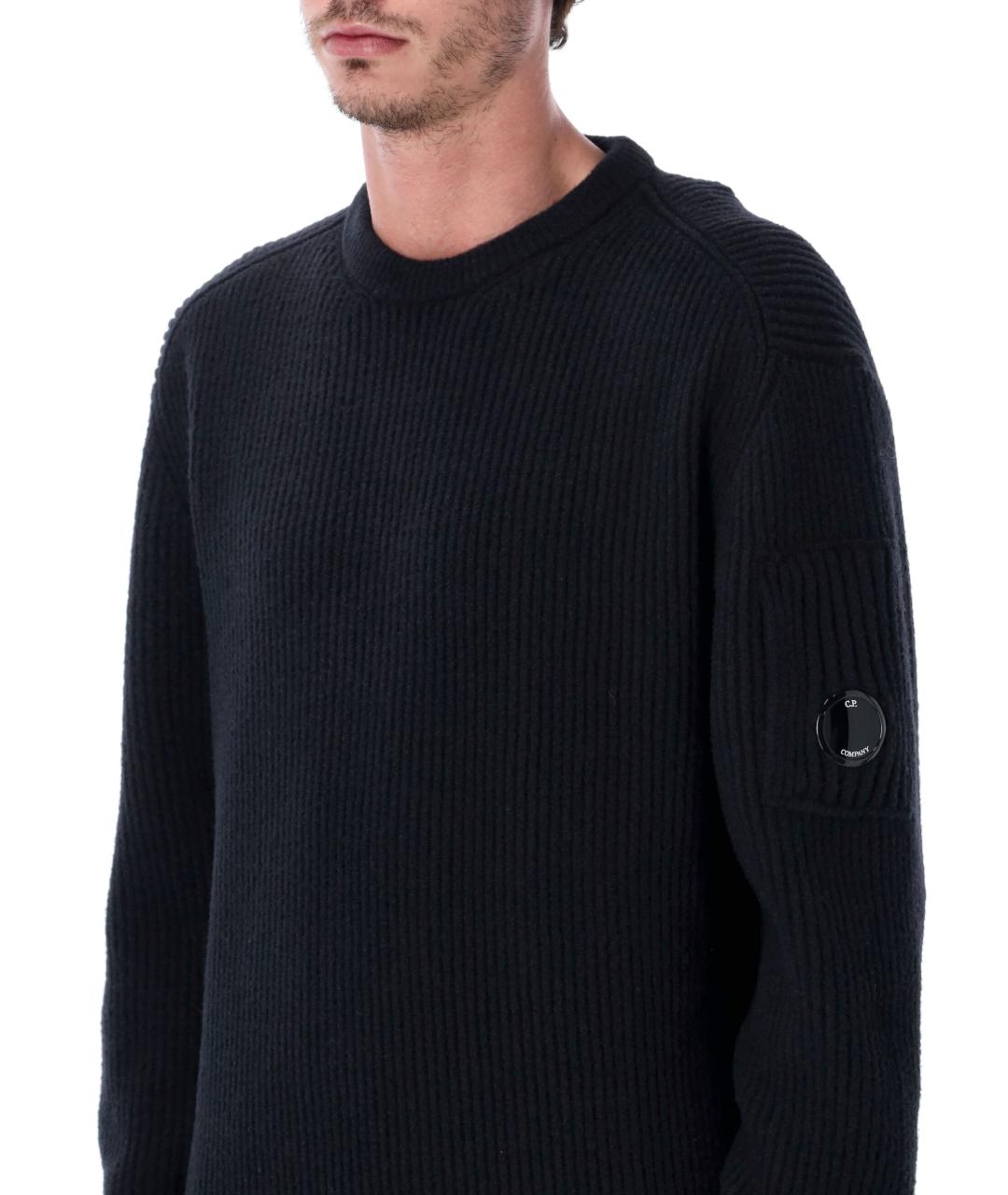 CP COMPANY Черный шерстяной джемпер / свитер, фото 3