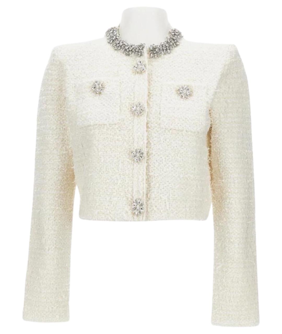 SELF-PORTRAIT Бежевый хлопковый кардиган, фото 1