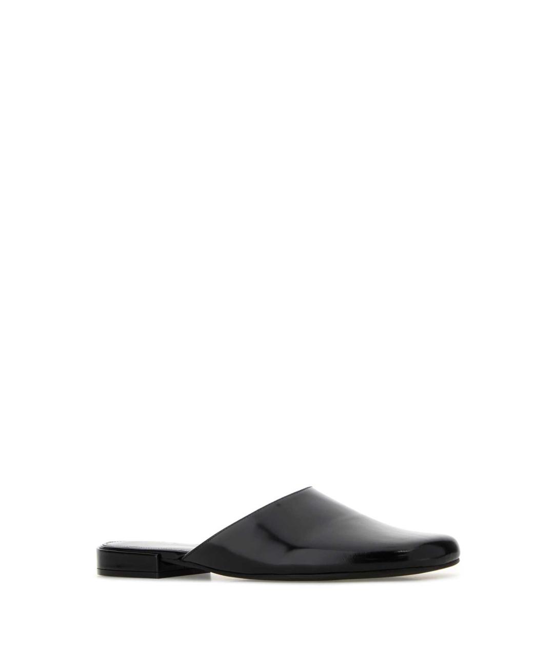 THE ROW Черные кожаные мюли, фото 2