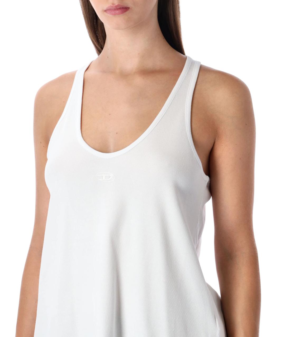 DIESEL Белая хлопковая майка, фото 3