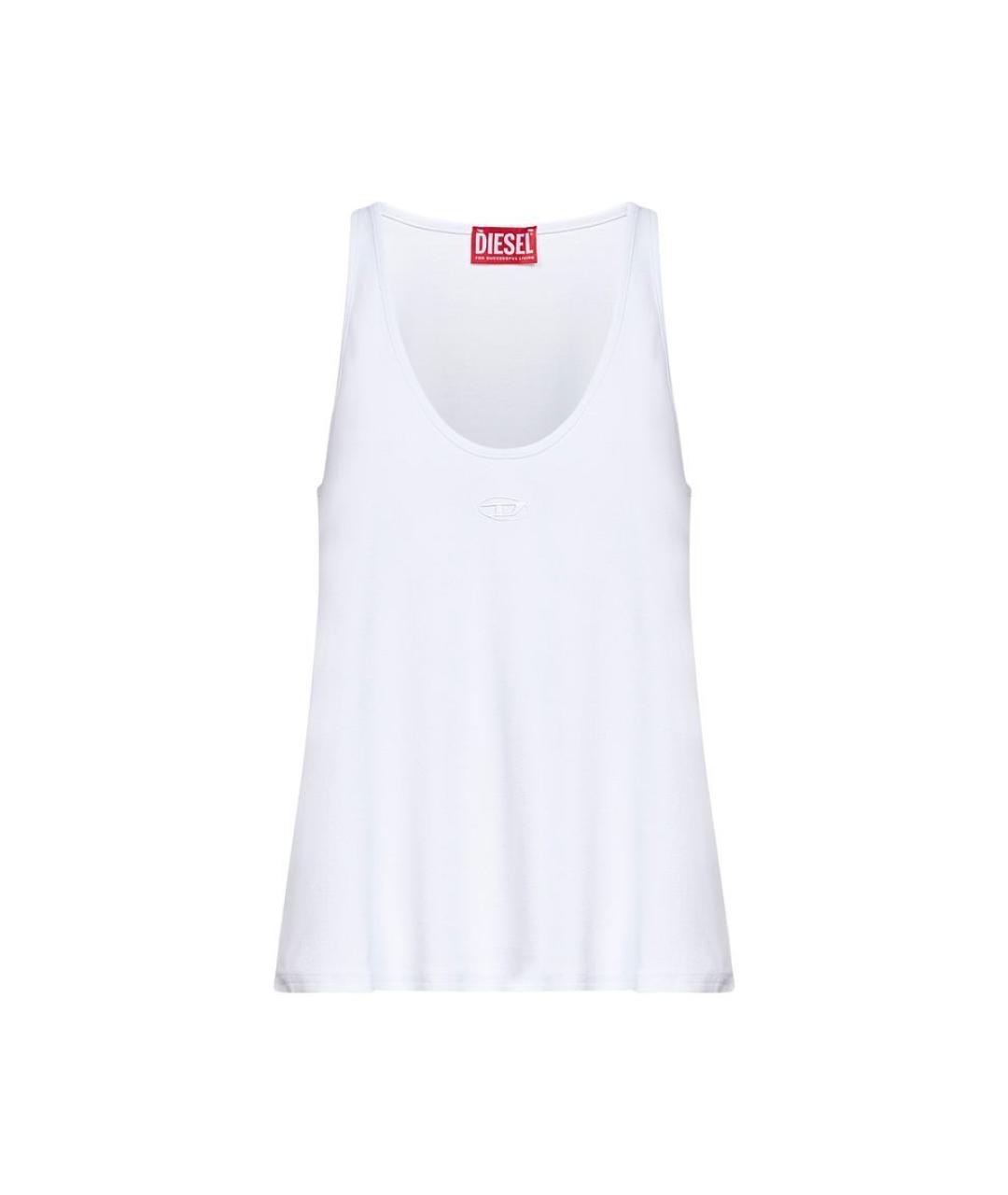 DIESEL Белая хлопковая майка, фото 1