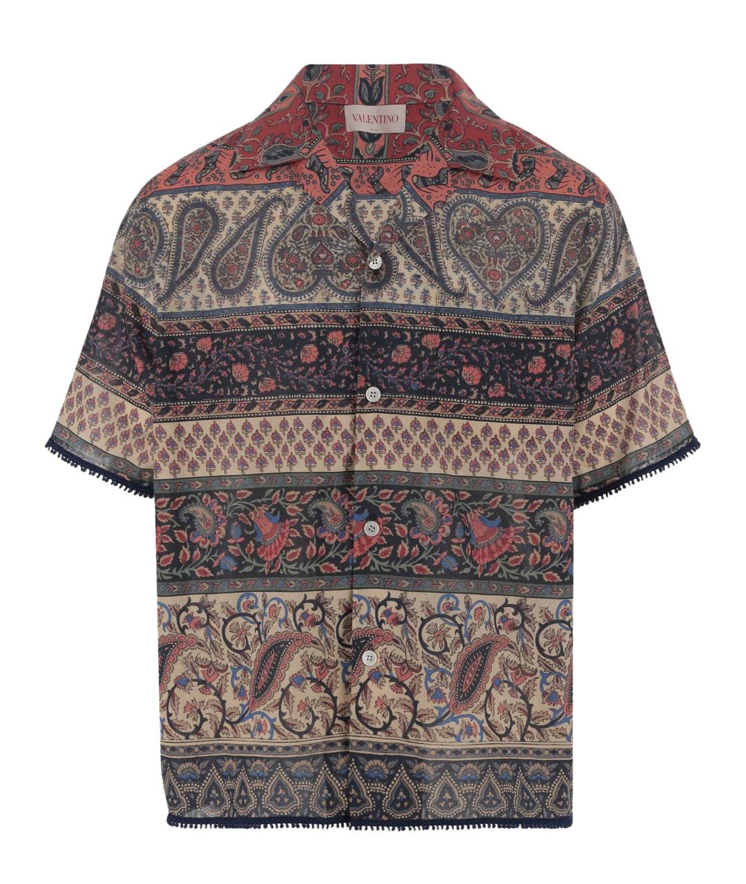 VALENTINO Мульти хлопковая кэжуал рубашка, фото 1