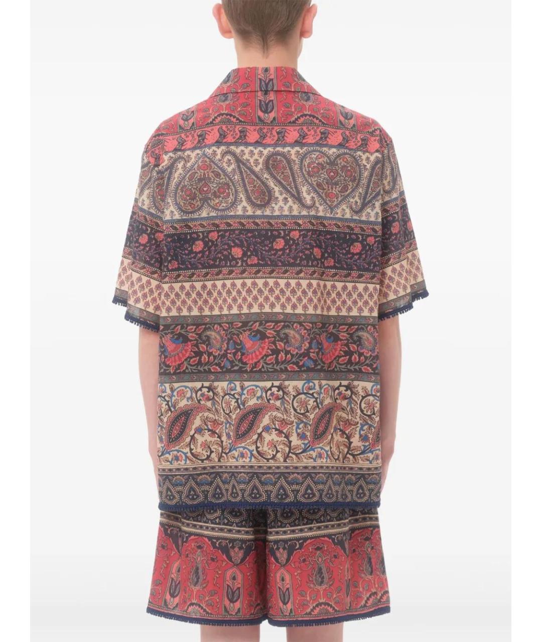 VALENTINO Мульти хлопковая кэжуал рубашка, фото 4