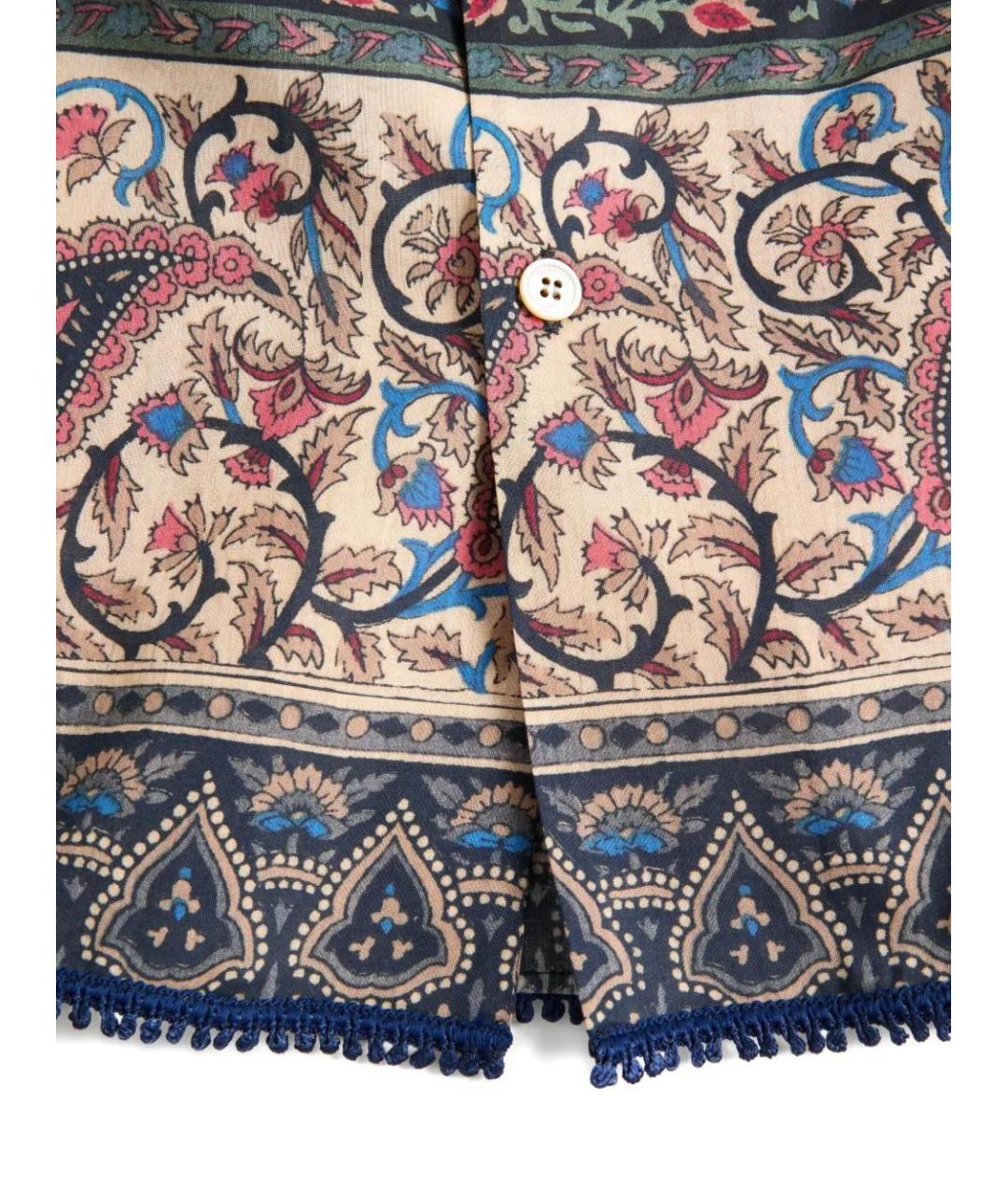 VALENTINO Мульти хлопковая кэжуал рубашка, фото 5