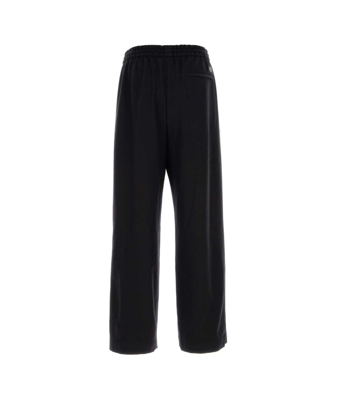 LOEWE Синие шерстяные повседневные брюки, фото 2