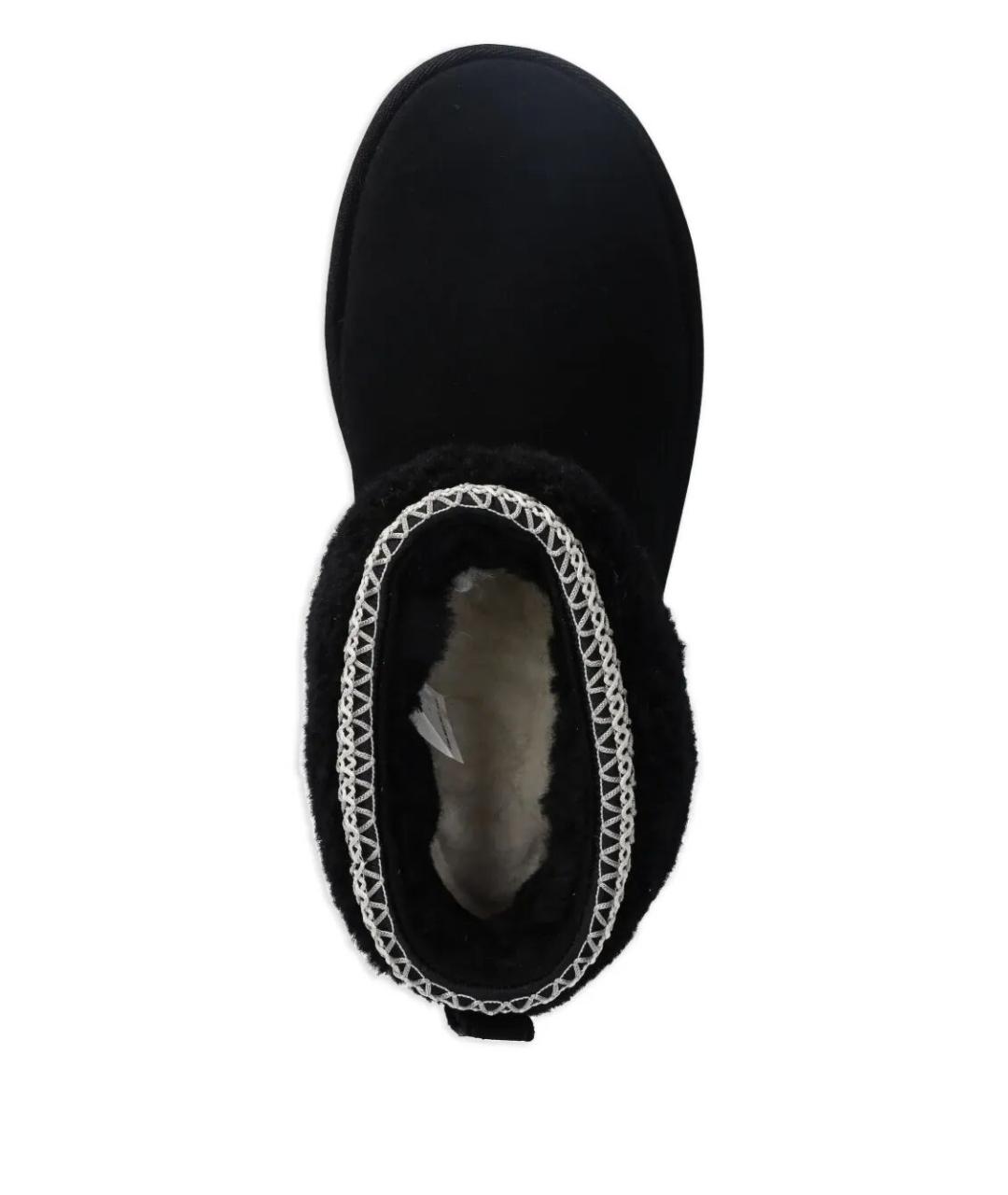 UGG AUSTRALIA Черные замшевые ботинки, фото 4
