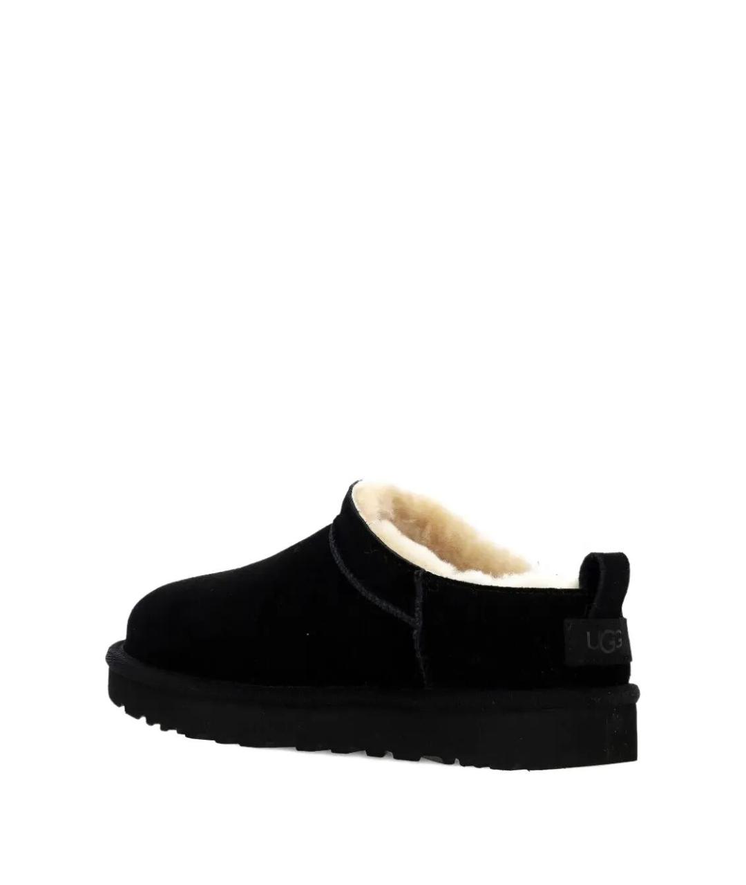 UGG AUSTRALIA Черные нубуковые ботинки, фото 3