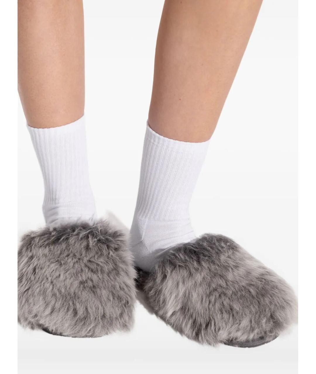 UGG AUSTRALIA Серые шлепанцы, фото 4