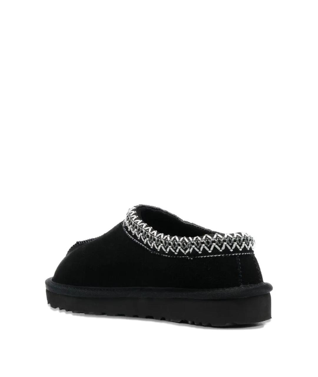 UGG AUSTRALIA Черные кожаные сабо, фото 2