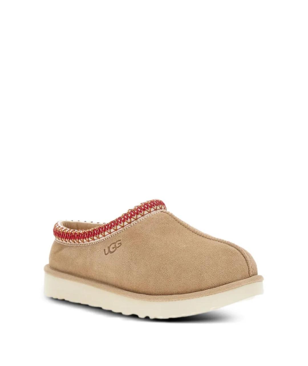 UGG AUSTRALIA Бежевые замшевые мюли, фото 2