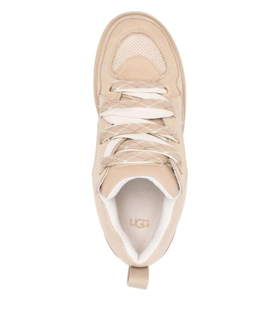 UGG AUSTRALIA Бежевые замшевые ботинки, фото 3