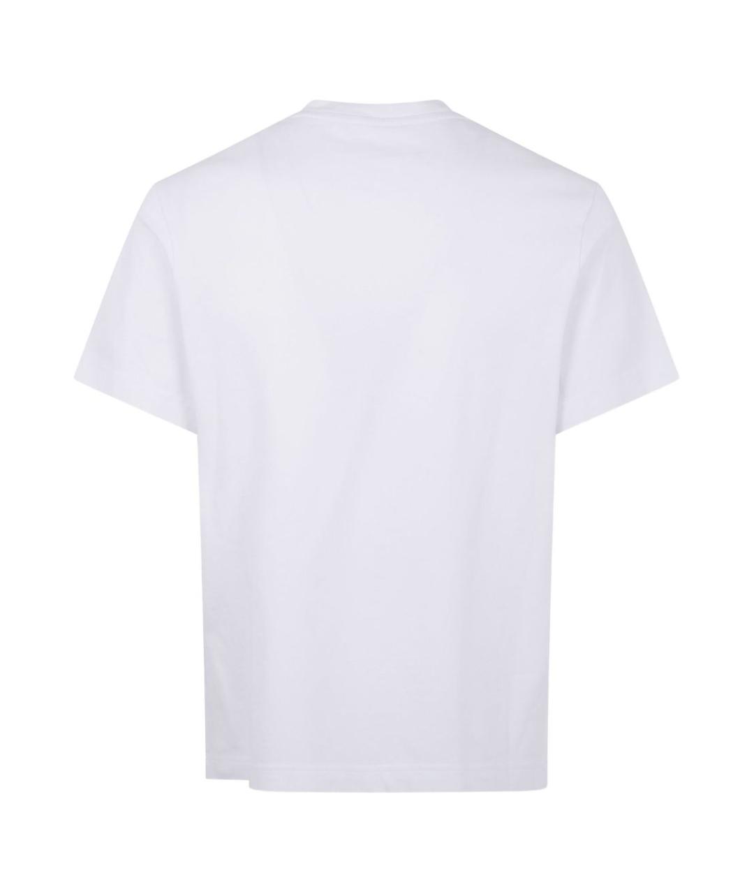 MONCLER Белая хлопковая футболка, фото 3