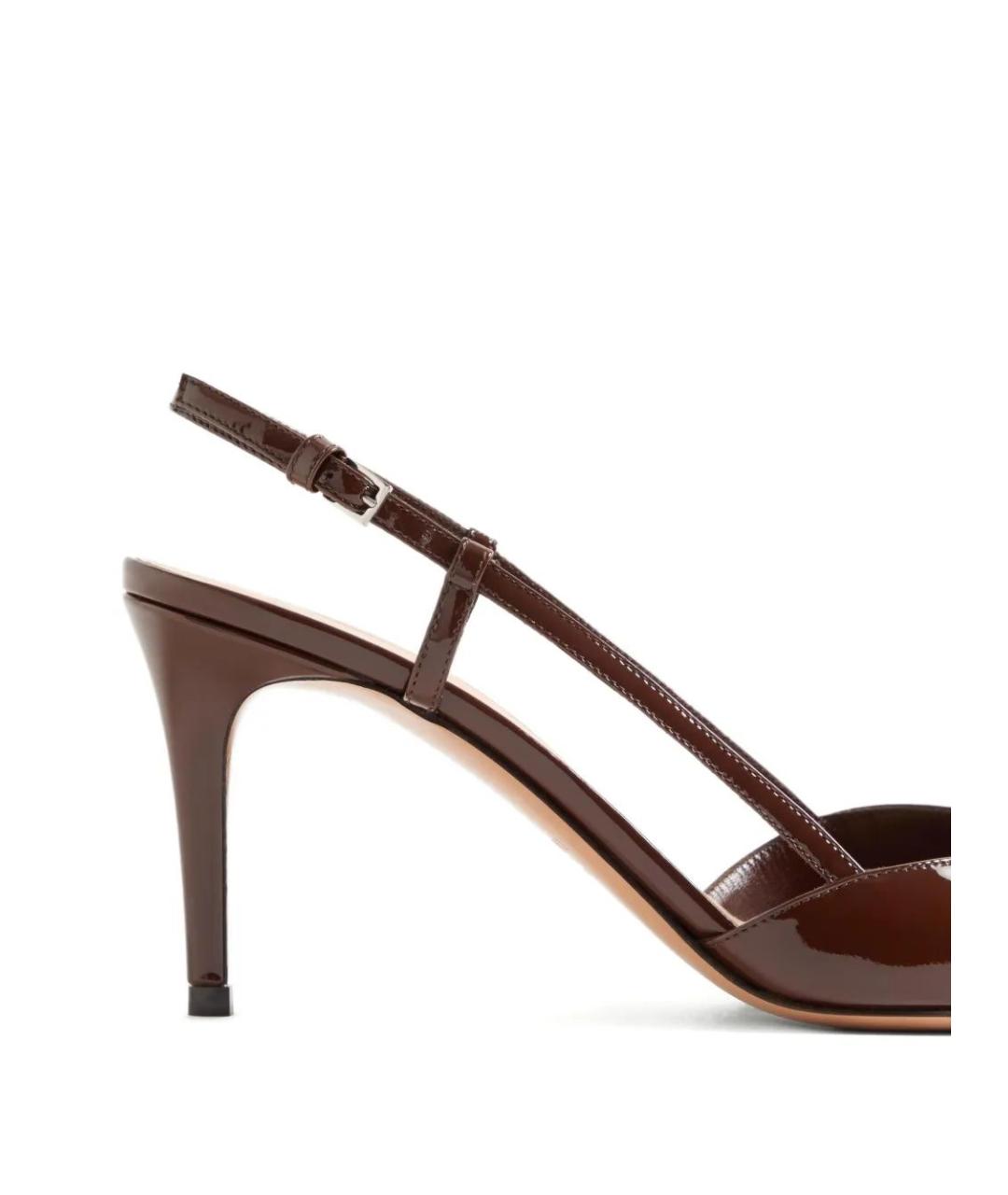 VALENTINO Коричневые кожаные туфли, фото 4