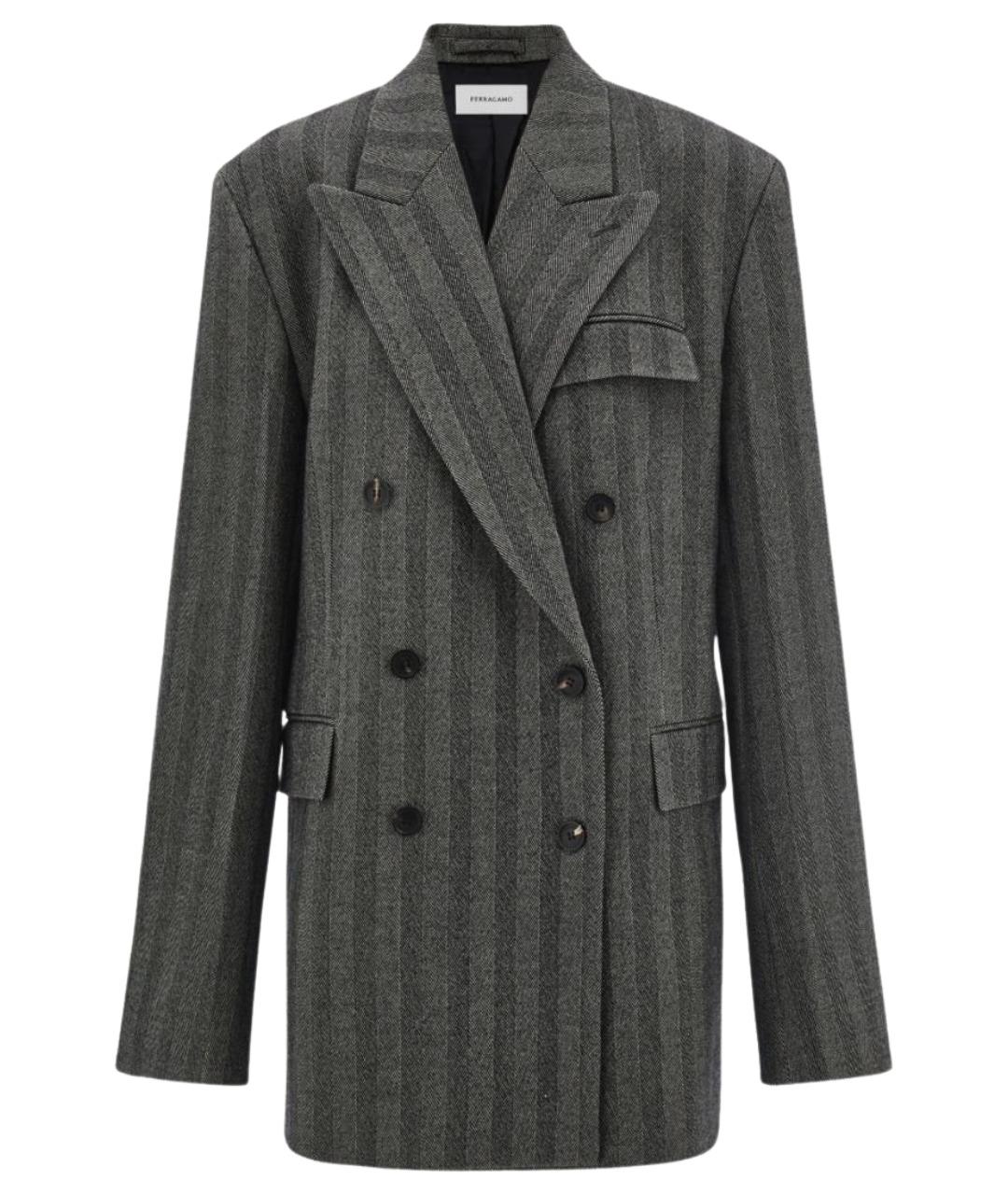 FERRAGAMO Мульти шерстяной жакет/пиджак, фото 1