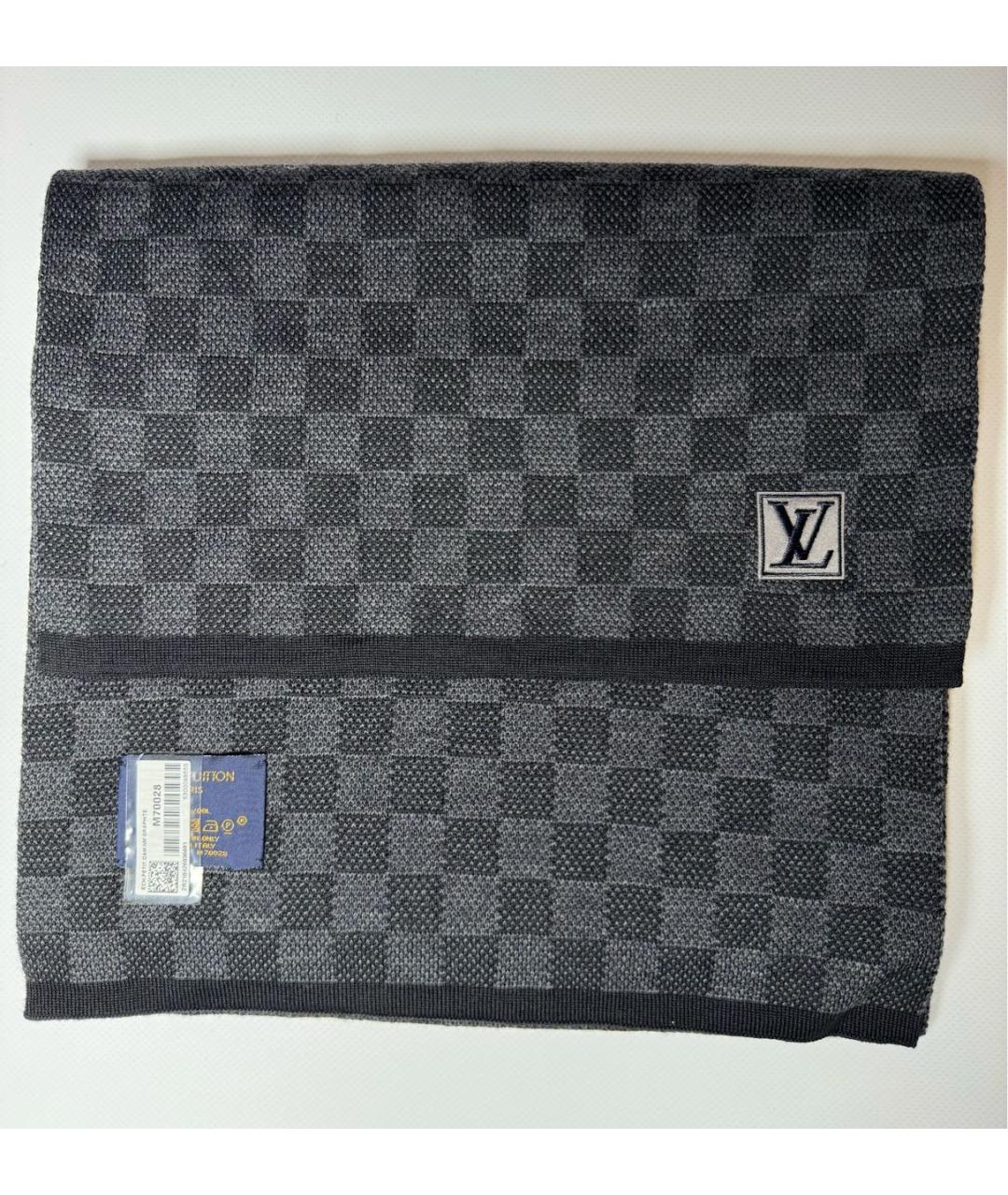 LOUIS VUITTON Черная шерстяная шапка, фото 3