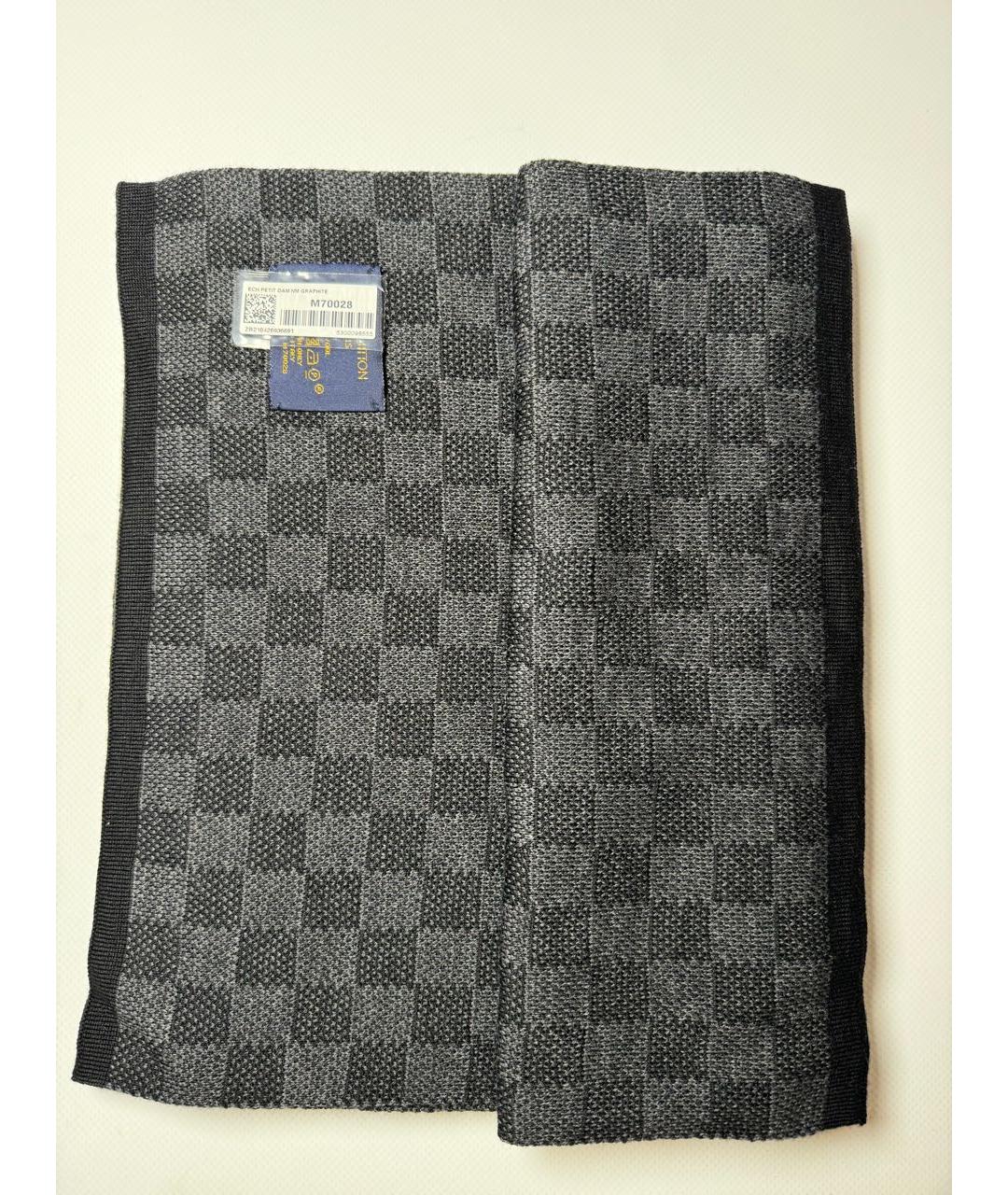 LOUIS VUITTON Черная шерстяная шапка, фото 6