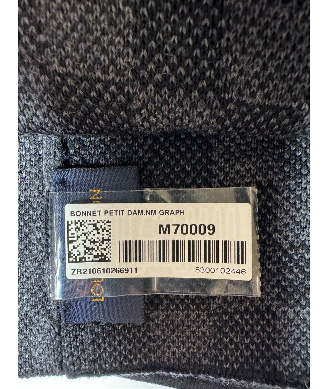 LOUIS VUITTON Черная шерстяная шапка, фото 5