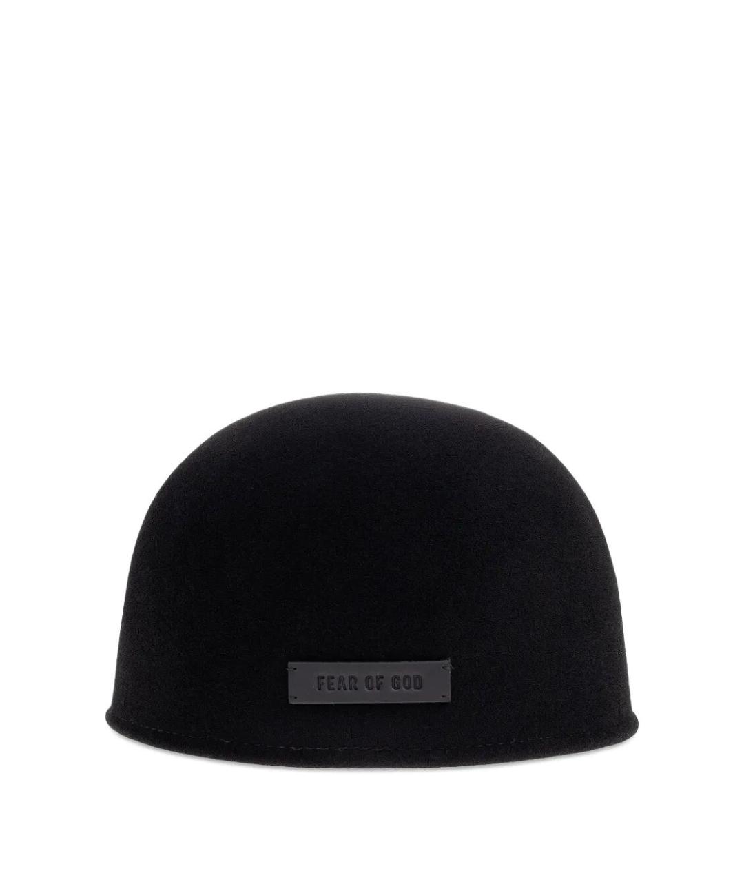 FEAR OF GOD Черная кашемировая панама, фото 1