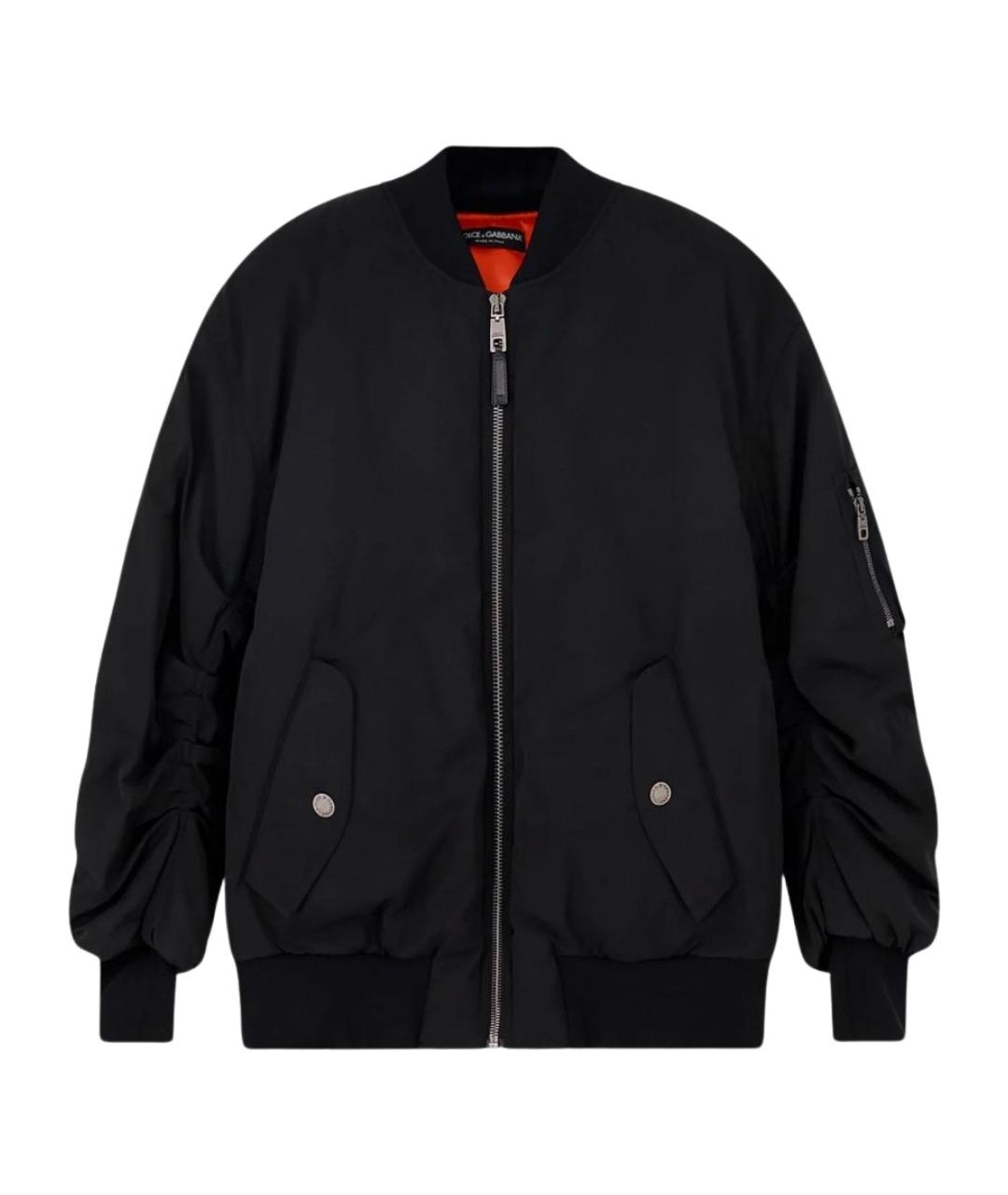 DOLCE&GABBANA Черная полиэстеровая куртка, фото 1