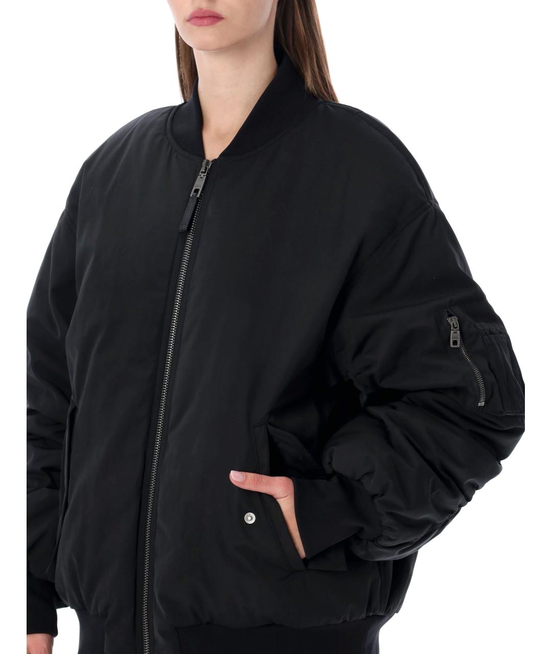 DOLCE&GABBANA Черная полиэстеровая куртка, фото 4