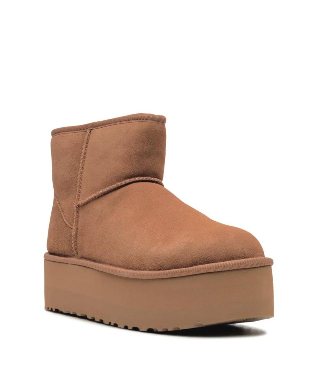 UGG Коричневые нубуковые ботинки, фото 3