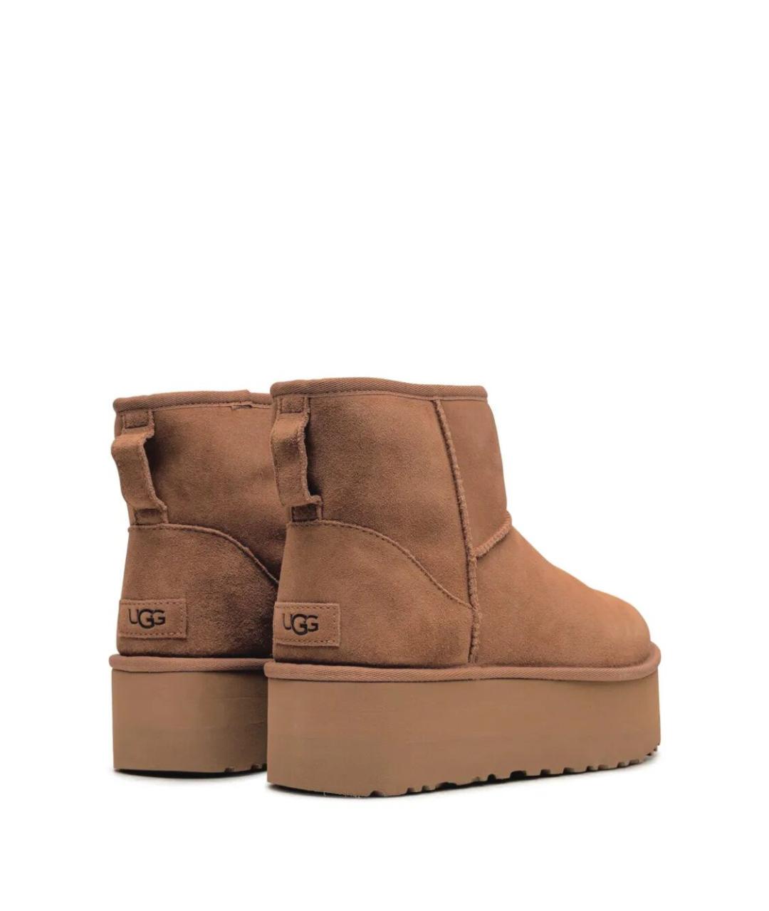UGG Коричневые нубуковые ботинки, фото 4