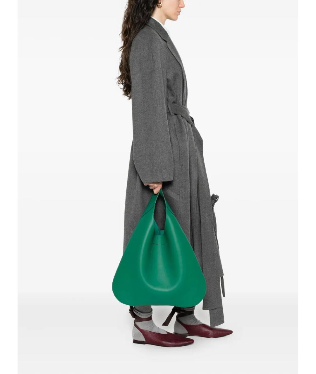 Carven Зеленая кожаная сумка через плечо, фото 4