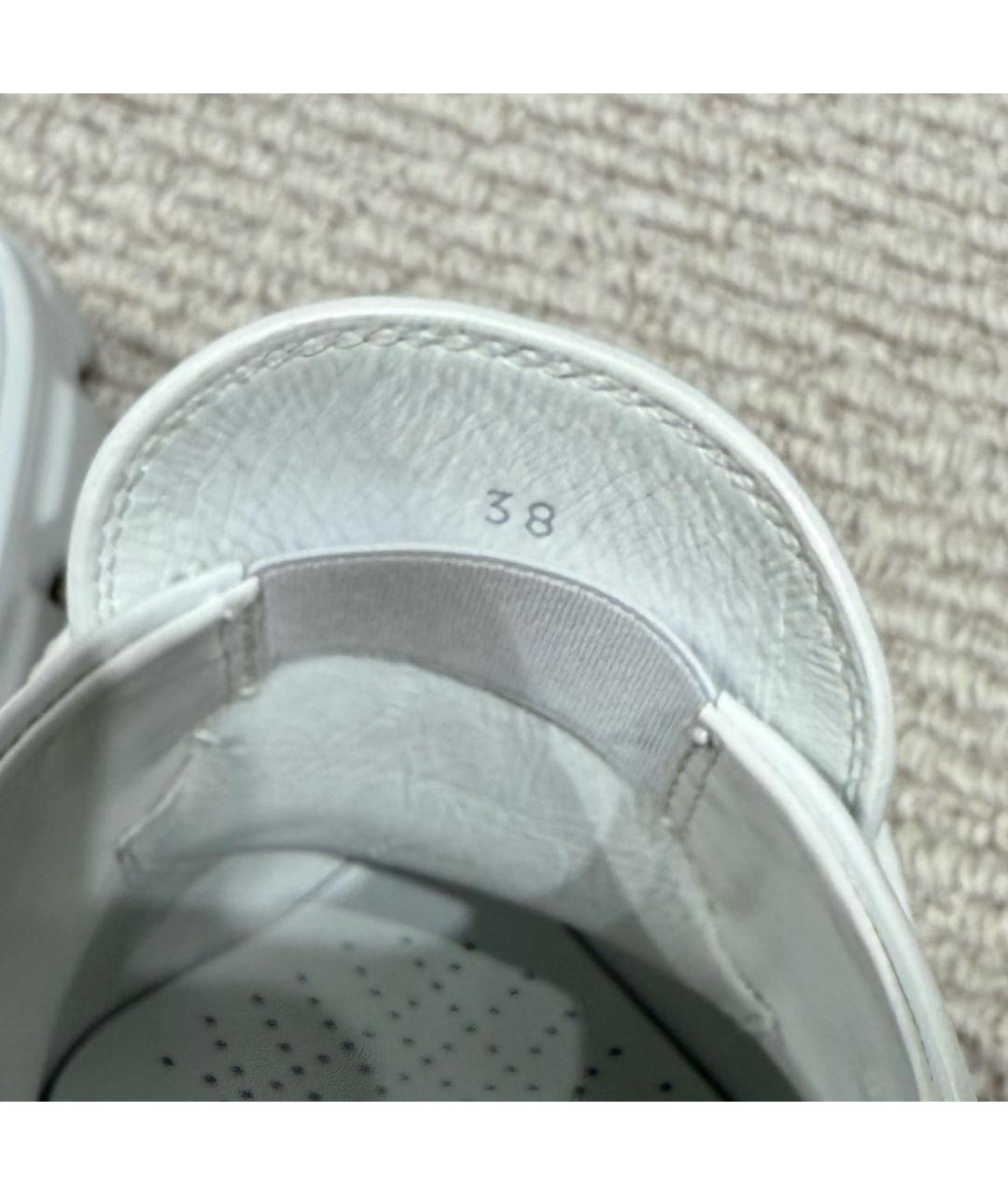 PRADA Белые кожаные лоферы, фото 7