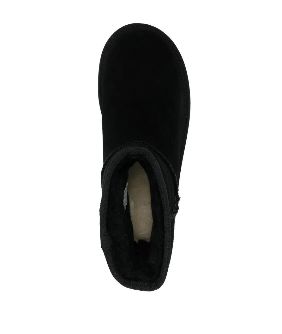 UGG AUSTRALIA Черные кожаные ботинки, фото 4