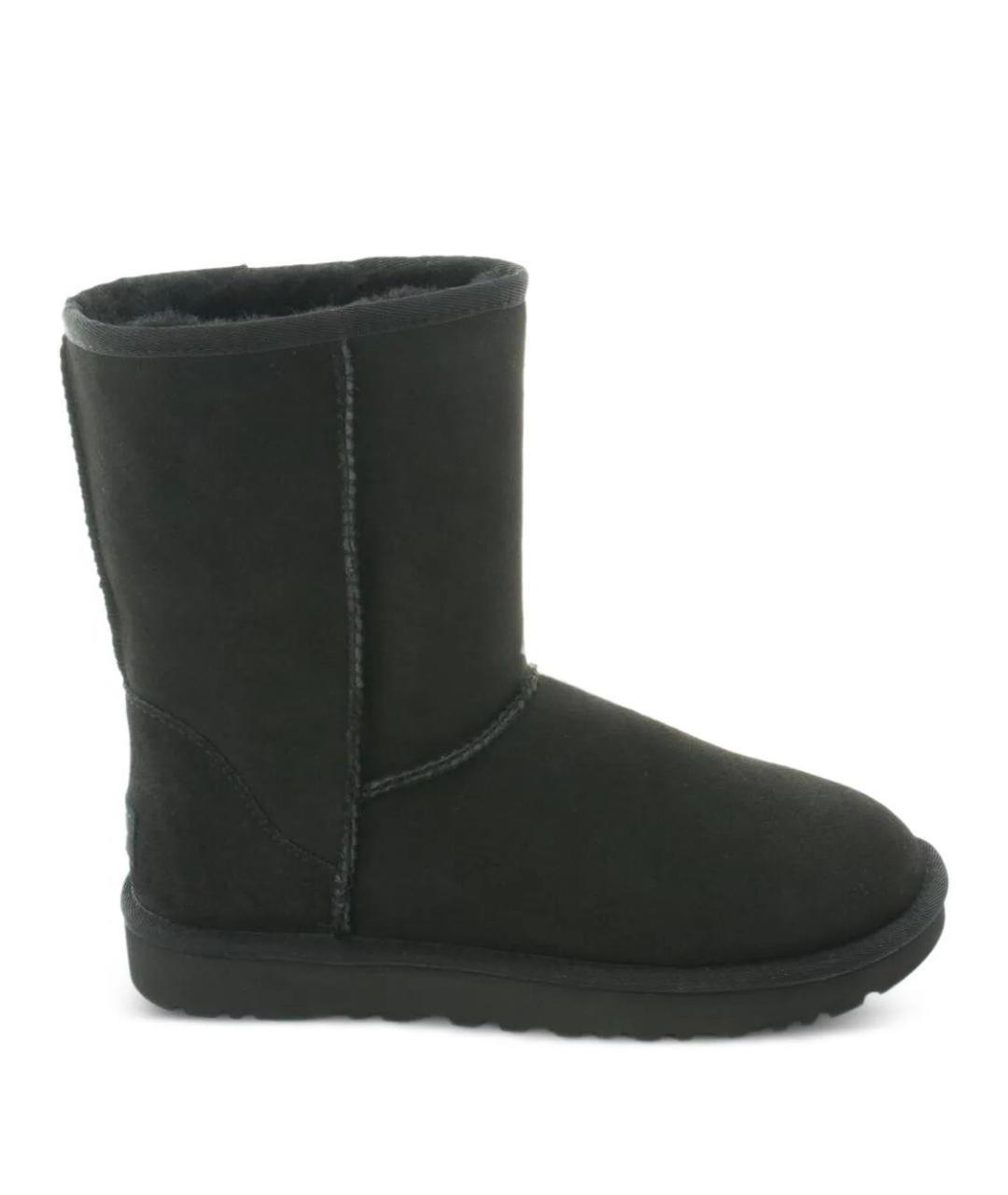 UGG AUSTRALIA Черные нубуковые ботинки, фото 5