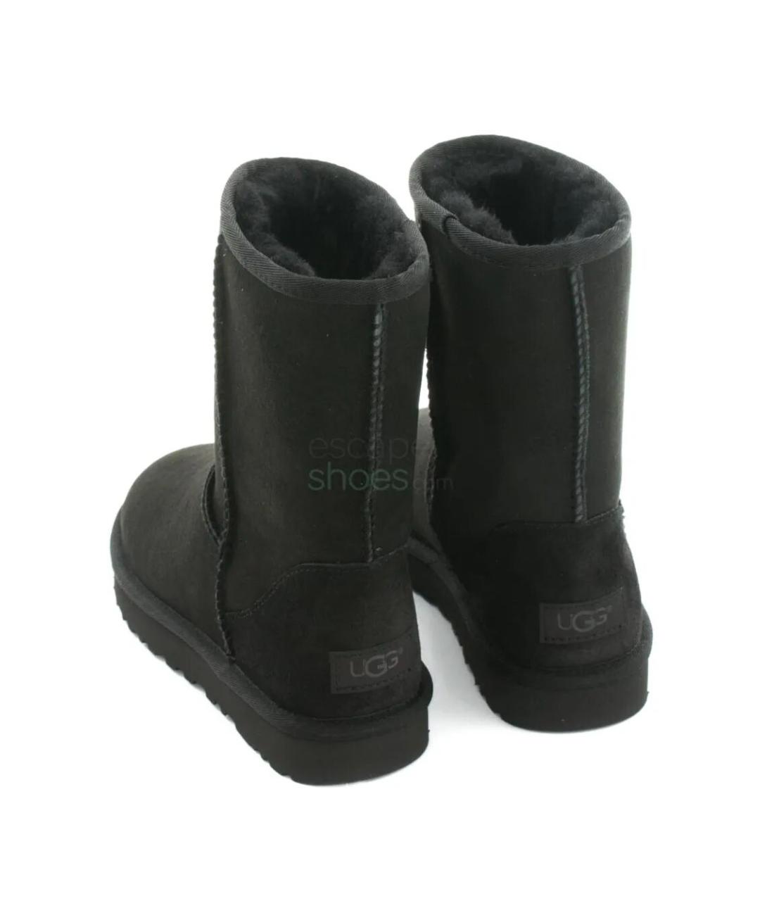 UGG AUSTRALIA Черные нубуковые ботинки, фото 3