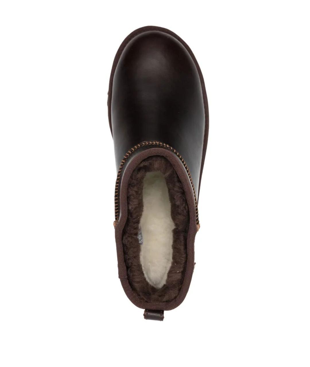 UGG AUSTRALIA Коричневые кожаные ботинки, фото 2