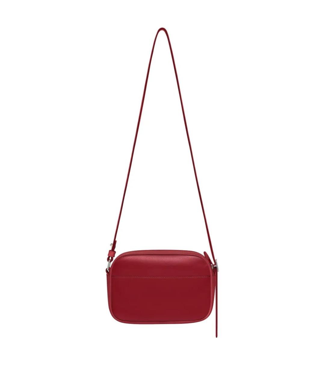 COURREGES Красная кожаная сумка через плечо, фото 3