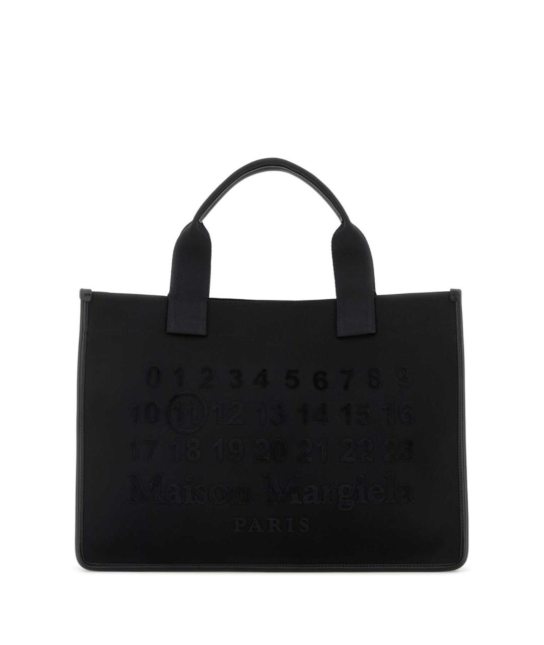 MAISON MARGIELA Черная тканевая сумка тоут, фото 1