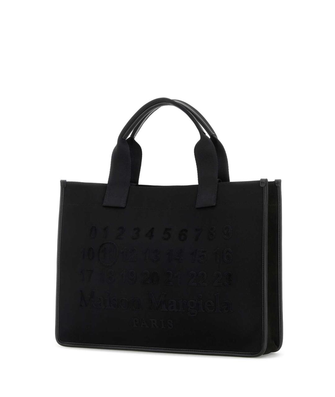 MAISON MARGIELA Черная тканевая сумка тоут, фото 2