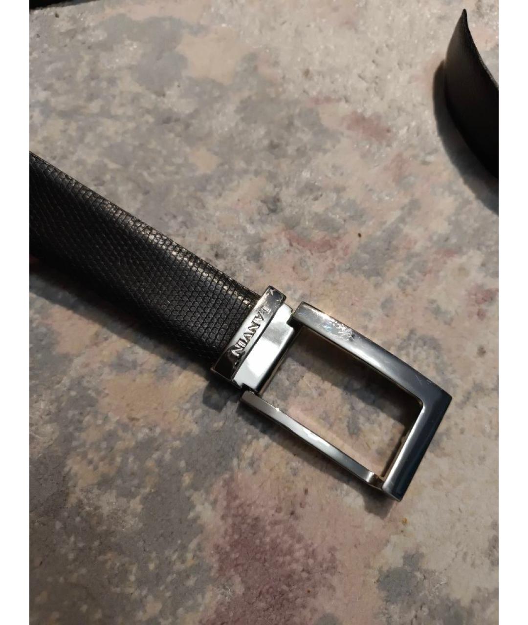 LANVIN Коричневый ремень из искусственной кожи, фото 2