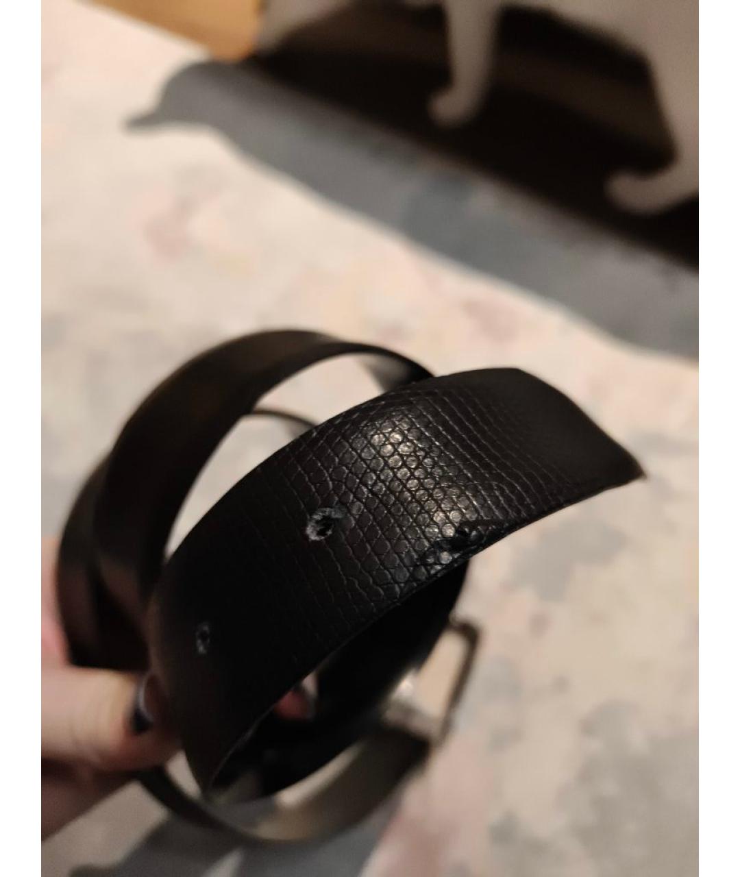 LANVIN Коричневый ремень из искусственной кожи, фото 4