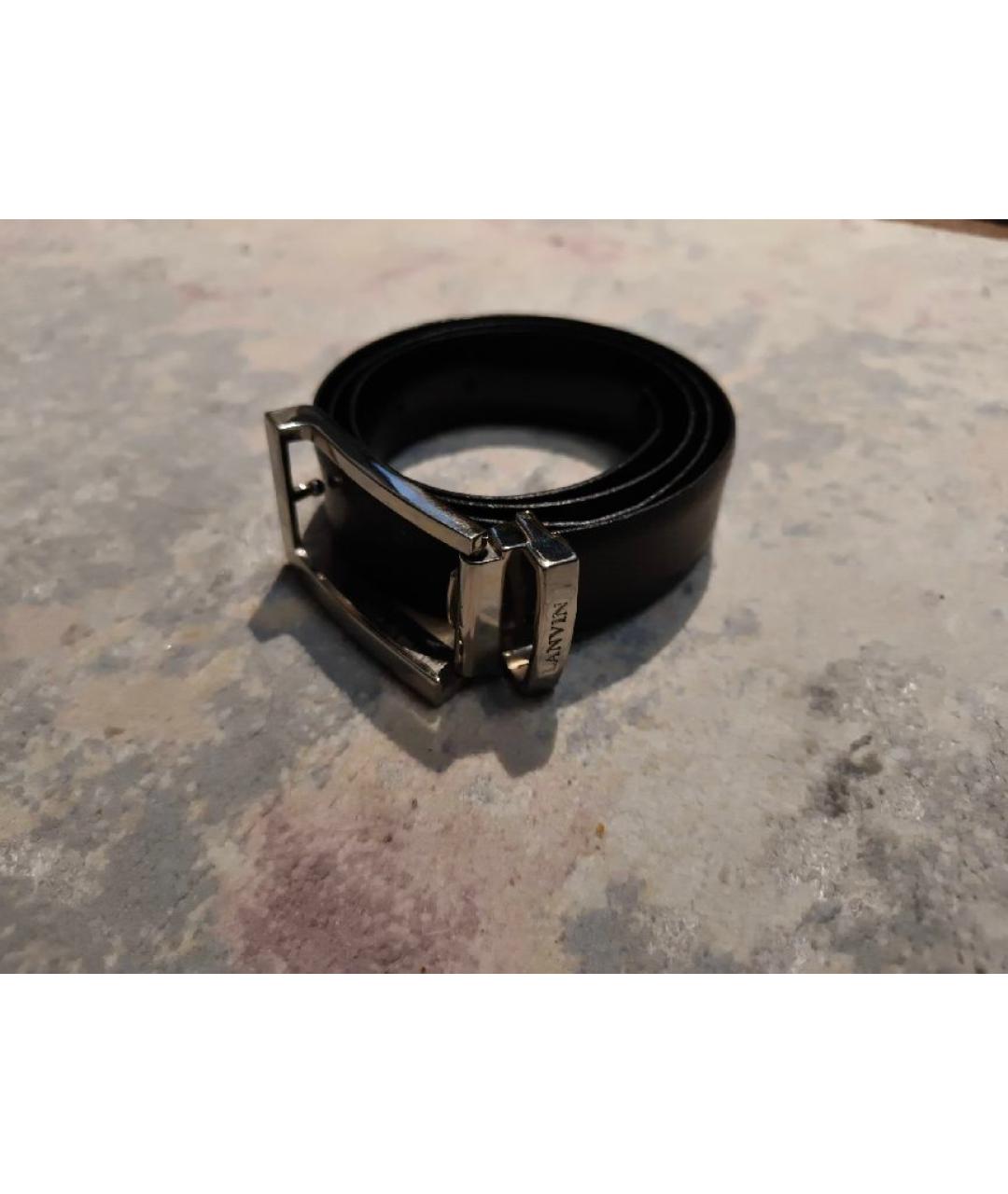 LANVIN Коричневый ремень из искусственной кожи, фото 5