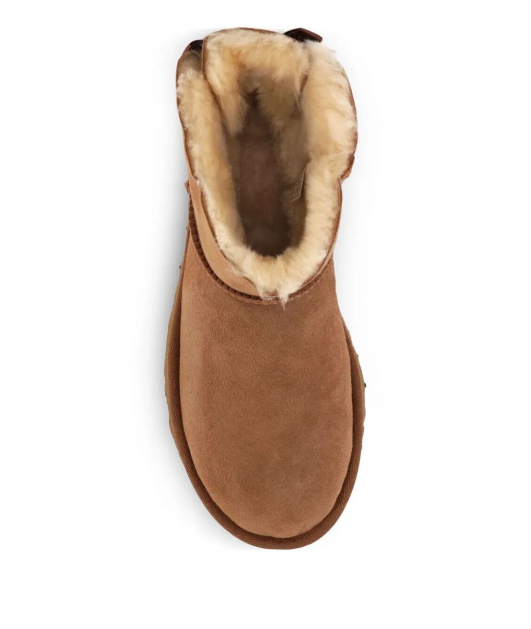 UGG AUSTRALIA Коричневые кожаные полусапоги, фото 4