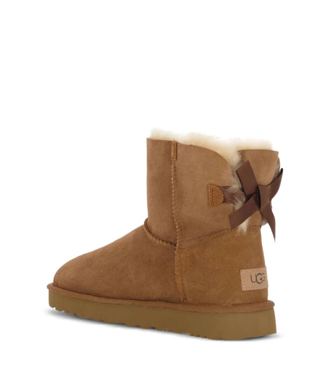 UGG AUSTRALIA Коричневые кожаные полусапоги, фото 3