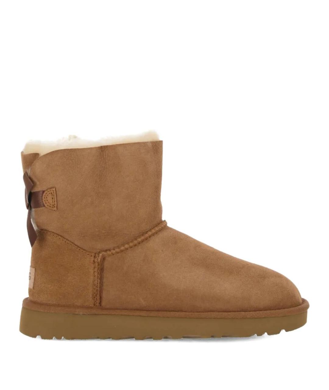 UGG AUSTRALIA Коричневые кожаные полусапоги, фото 1