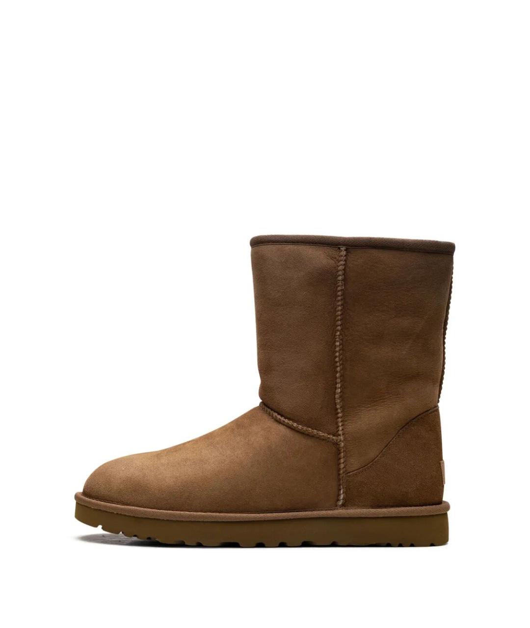 UGG AUSTRALIA Коричневые кожаные сапоги, фото 5