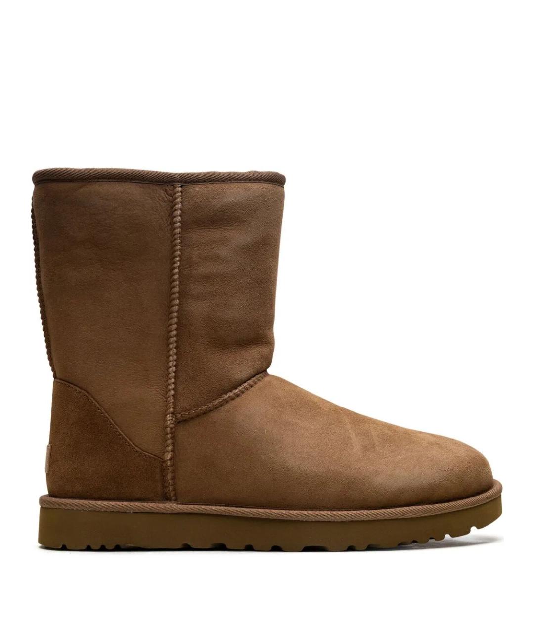 UGG AUSTRALIA Коричневые кожаные сапоги, фото 1