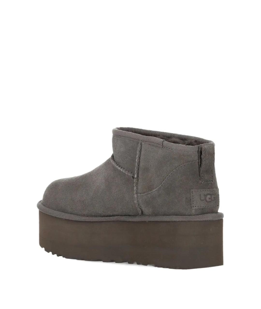 UGG AUSTRALIA Серые замшевые ботинки, фото 3