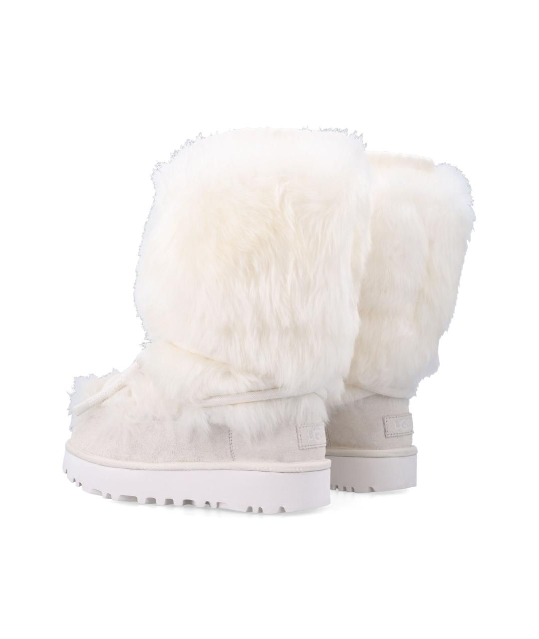 UGG AUSTRALIA Белые кожаные ботинки, фото 3