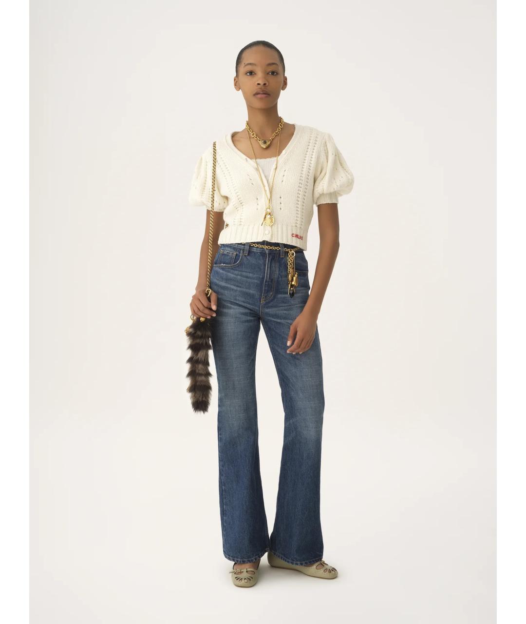 CHLOE Бежевый шерстяной кардиган, фото 2