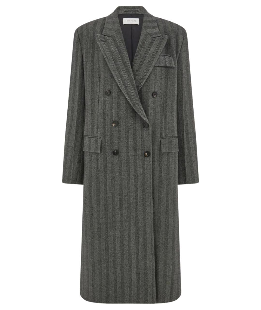 FERRAGAMO Мульти шерстяное пальто, фото 1